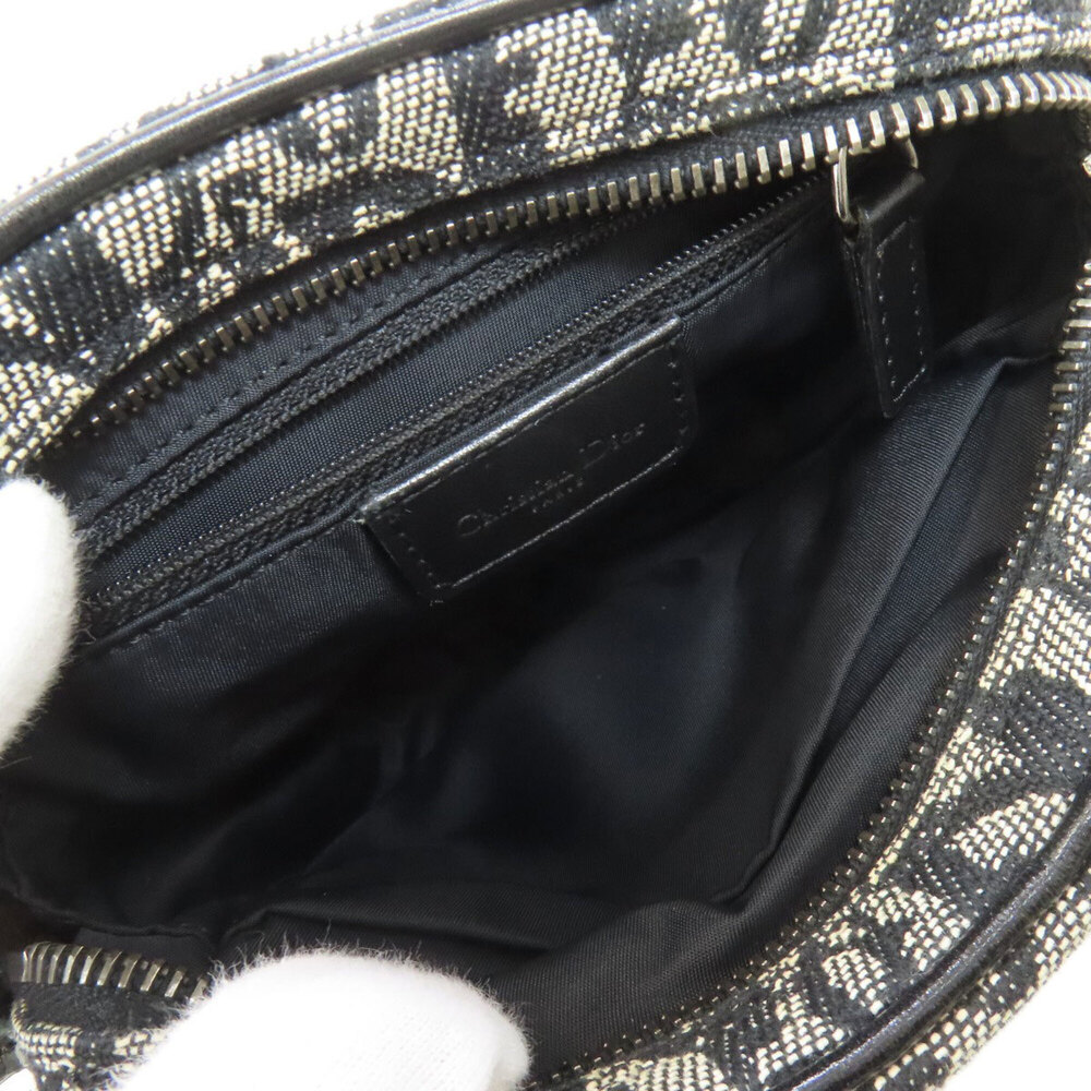 CHRISTIAN DIOR Black Canvas Trotter Shoulder Bag - Picture 5 of 16